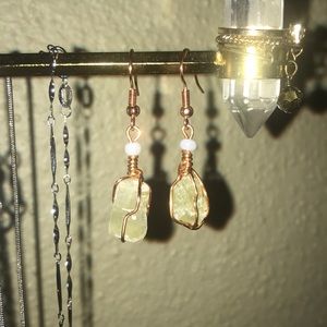handmade crystal earrings